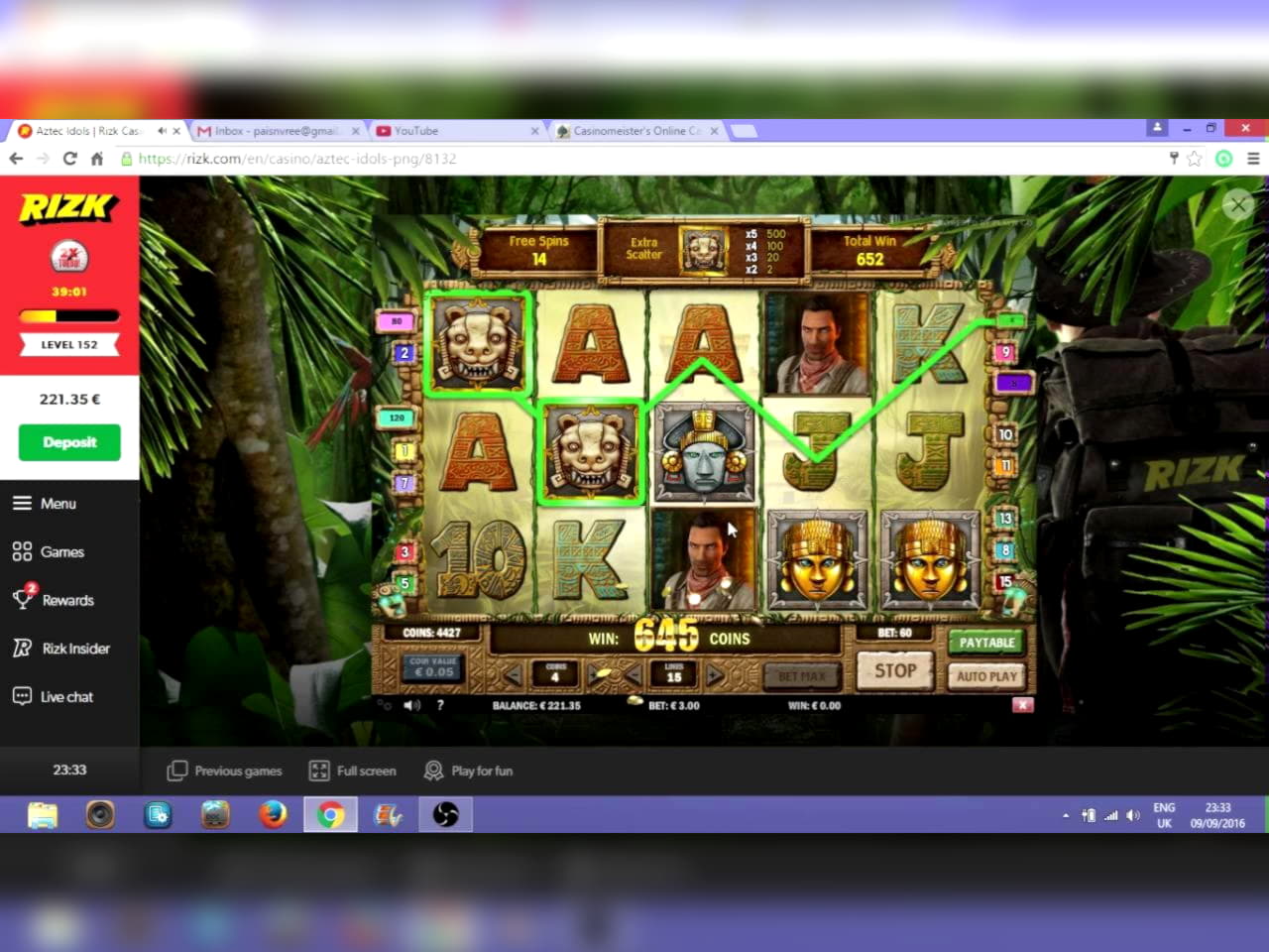 EUR 270 Żeton kasyna w Euro Palace Casino